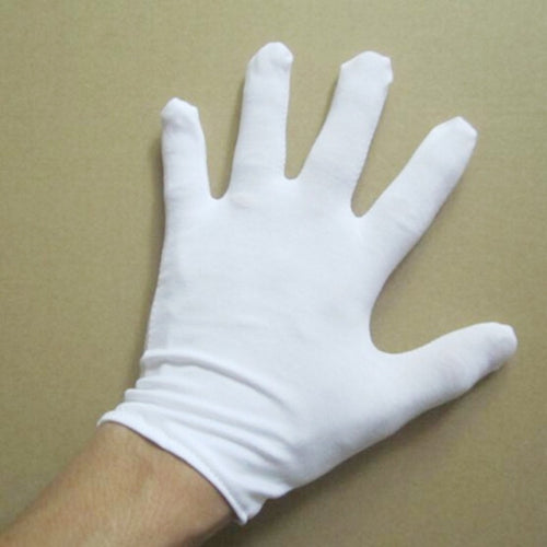 1Pair White Protective Work Gloves for Labor Protection